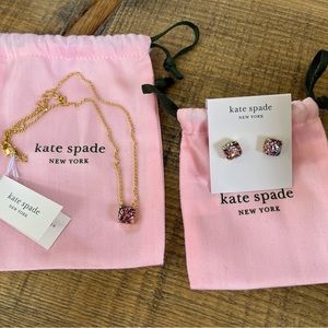 kate spade  NWT  Confetti. Colored earrings and necklace set.